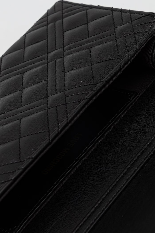 Love Moschino torebka damska z imitacji skóry JC4079PP0OLA0000 czarny