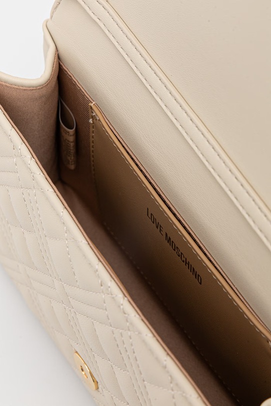 Love Moschino torebka damska z imitacji skóry JC4079PP0OLA0110 beżowy