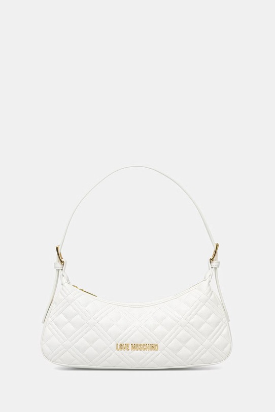 Love Moschino torebka bagietka damska z imitacji skóry biały JC4142PP0OLA0100