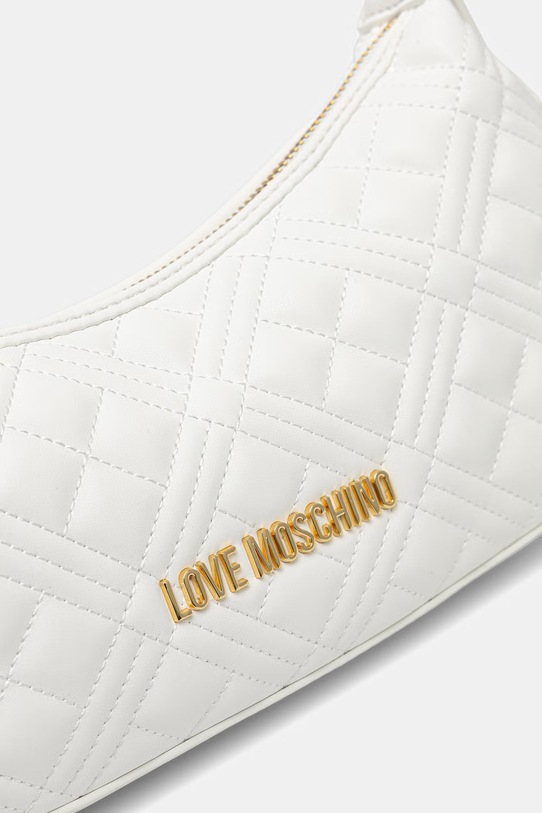 Love Moschino torebka bagietka damska z imitacji skóry biały JC4142PP0OLA0100