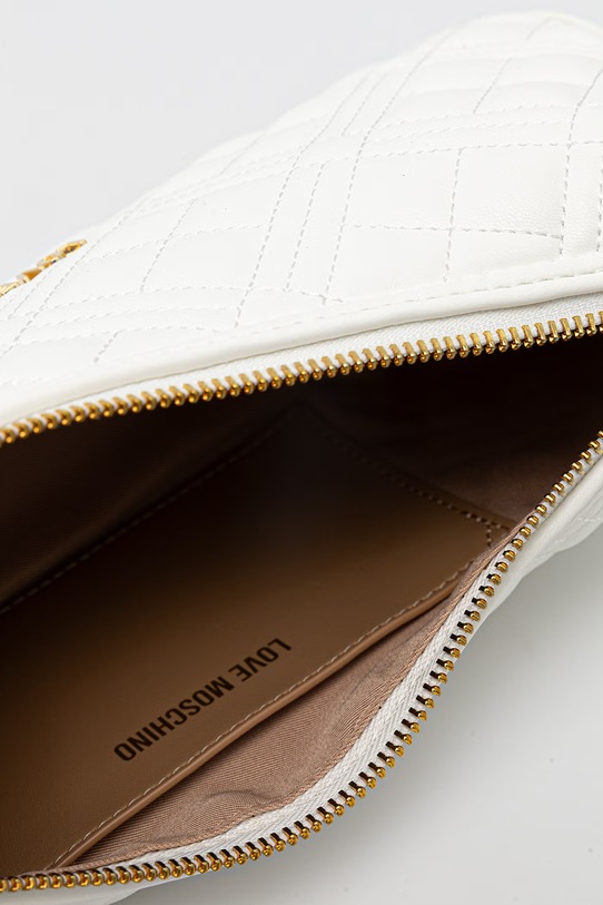 Love Moschino torebka bagietka damska z imitacji skóry JC4142PP0OLA0100 biały