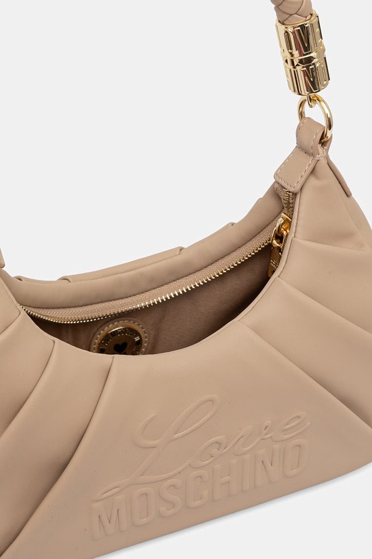 Love Moschino torebka damska z imitacji skóry JC4223PP0OKA0209 beżowy