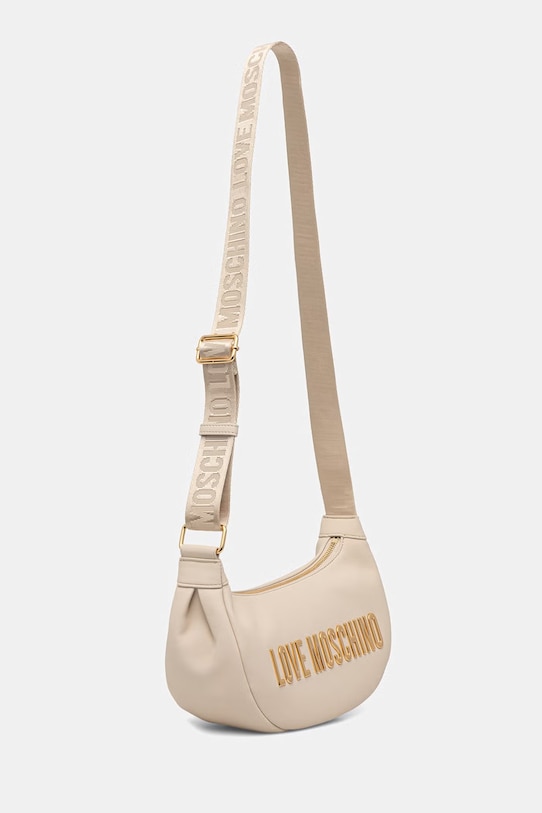 Love Moschino torebka rogal damska z imitacji skóry JC4245PP0OKD0110 beżowy SS26