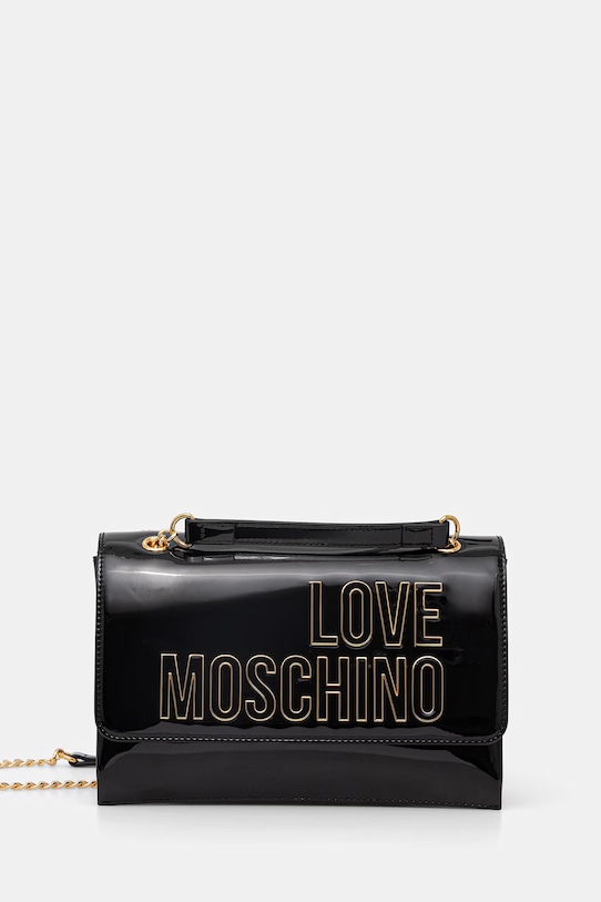 Love Moschino torebka crossbody damska z imitacji skóry czarny JC4246PP0OKE100A