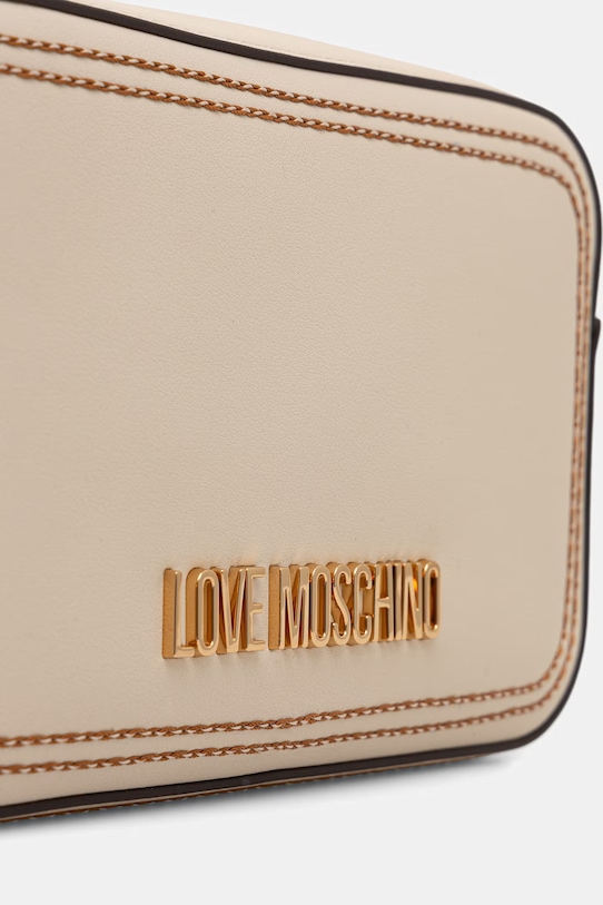 Love Moschino torebka crossbody damska z imitacji skóry beżowy JC4255PP0OKF0110