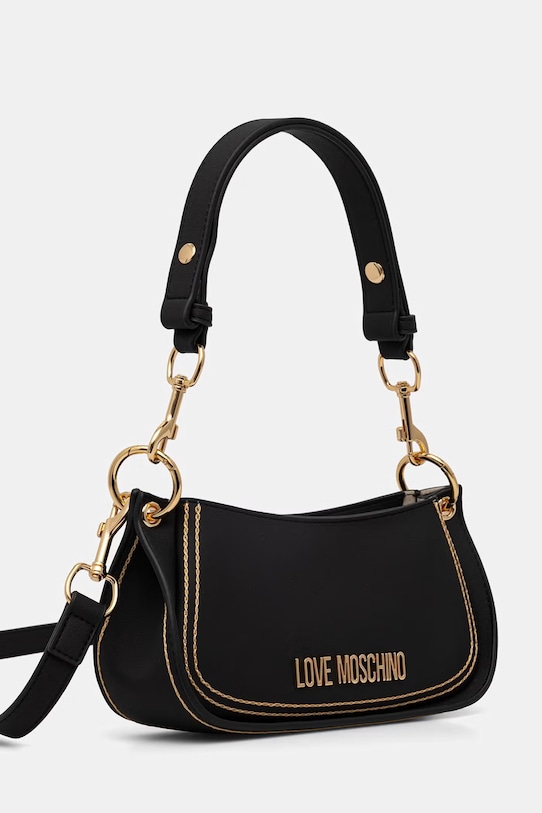 Love Moschino torebka damska z imitacji skóry JC4256PP0OKF0000 czarny SS26