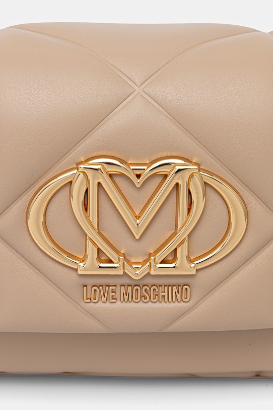 Love Moschino listonoszka damska z imitacji skóry beżowy JC4259PP0OLC0209