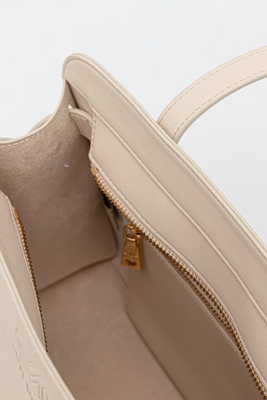 Love Moschino torebka shopper damska z imitacji skóry JC4272PP0OKI0110 beżowy