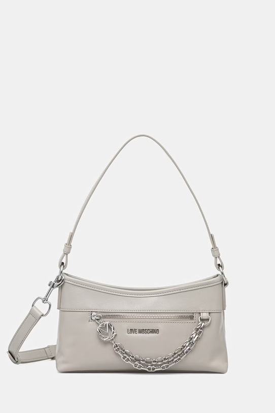 Love Moschino torebka damska z imitacji skóry szary JC4278PP0OK1110A