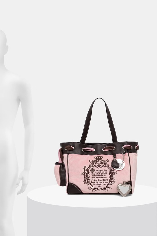 Juicy Couture torebka shopper damska bawełniana DAYDREAMER BEJD09883WC2