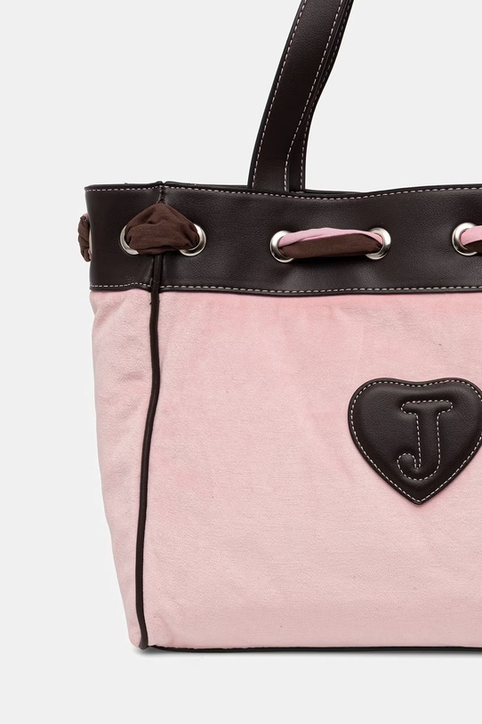 Akcesoria Juicy Couture torebka shopper damska bawełniana DAYDREAMER BEJD09883WC2 różowy