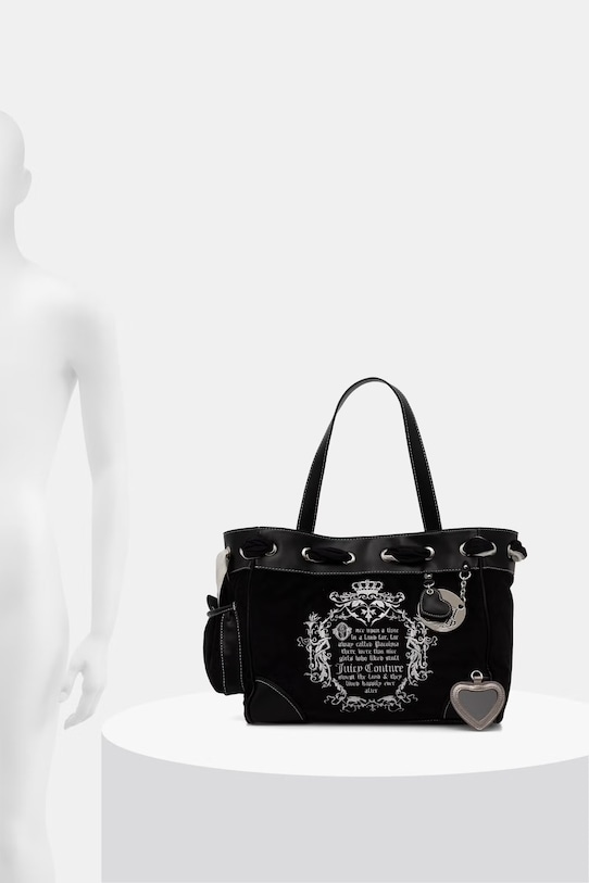 Juicy Couture torebka shopper damska bawełniana DAYDREAMER BEJD09883WC2