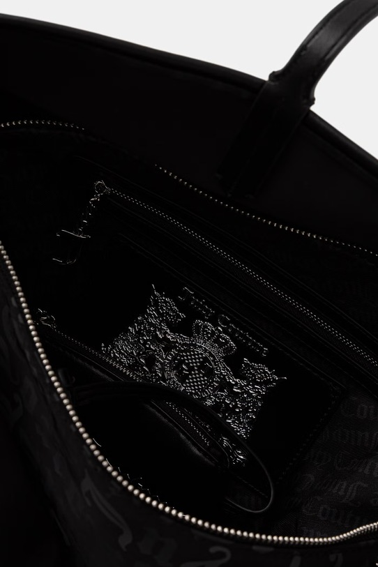 Juicy Couture torebka tote damska CAROL REVERSIBLE czarny BEJ2699A4WZC
