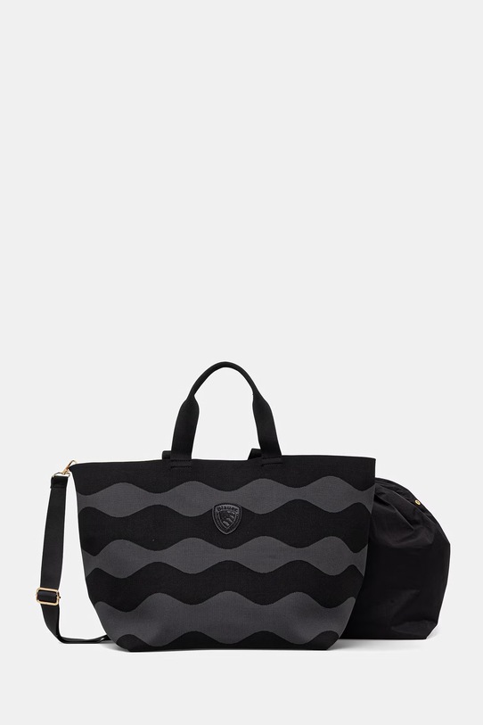 Blauer torebka shopper damska czarny BASKET01