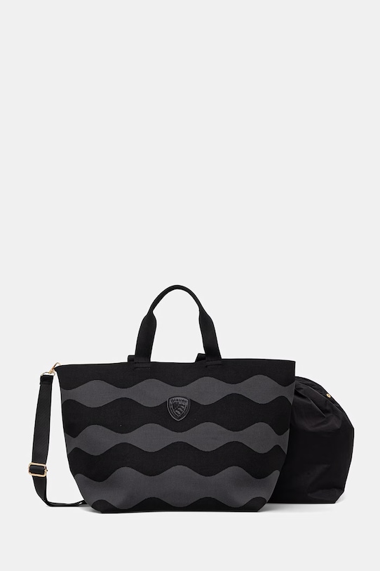 Blauer torebka shopper damska czarny BASKET01