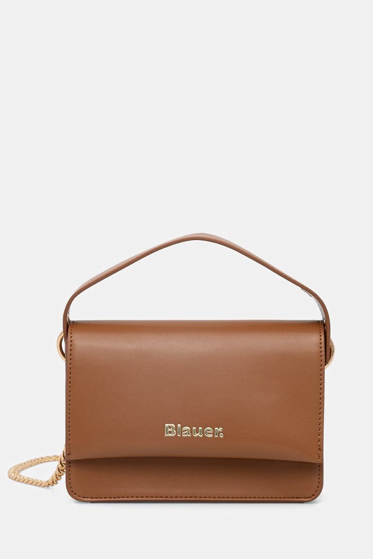 Blauer torebka crossbody damska z imitacji skóry brązowy MINPU02