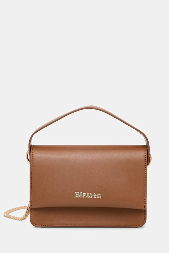 Blauer torebka crossbody damska z imitacji skóry brązowy MINPU02