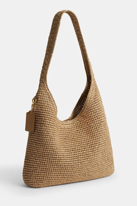 Akcesoria Coach torebka damska skórzana Brooklyn Shoudler Bag 28 CDU75 beżowy