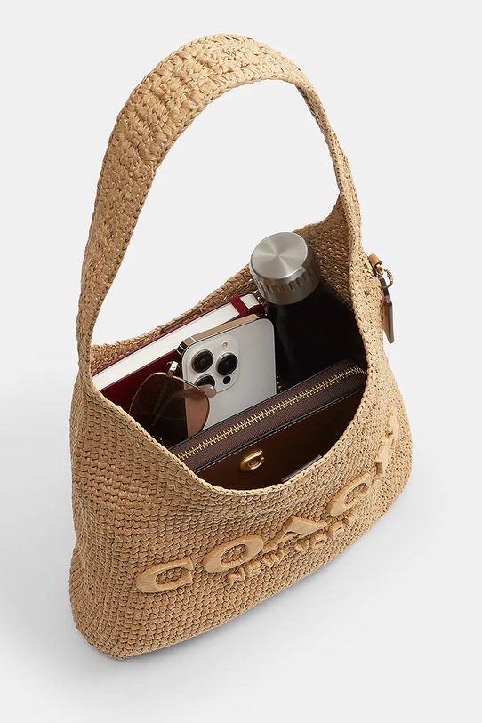 Coach torebka damska skórzana Brooklyn Shoudler Bag 28 beżowy CDU75