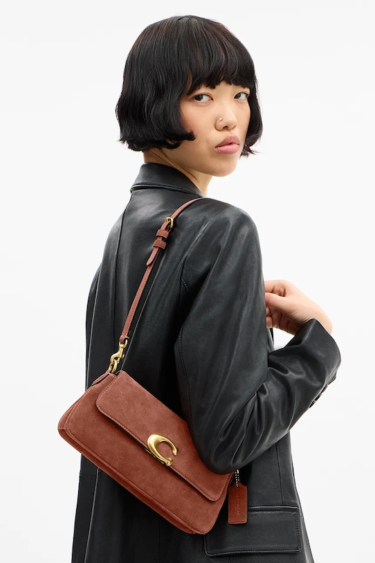 Coach сумка крос-боді жіноча замшева Suade Jet Shoulder Bag CDZ74