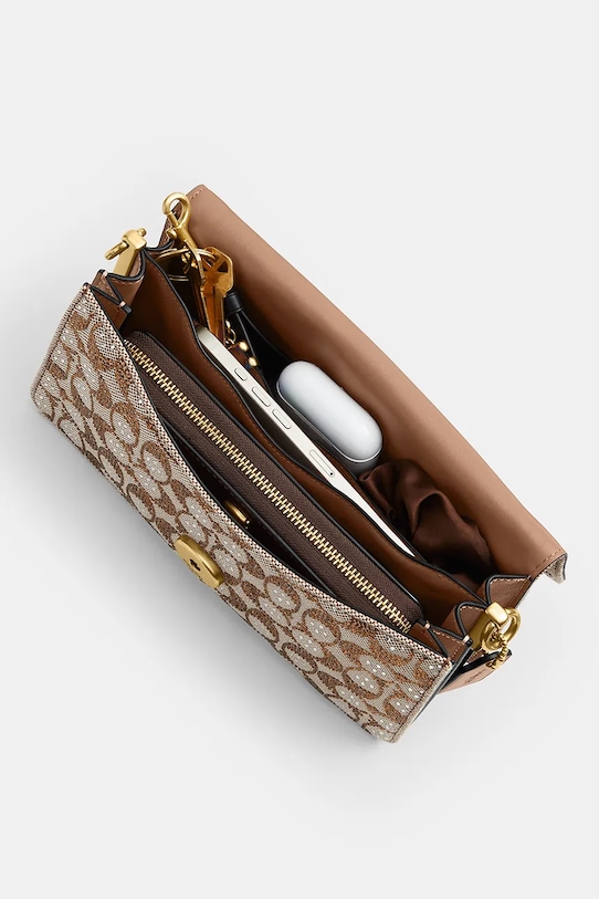 Coach сумка кроссбоди женская кожаная Tabby 26 CDZ34 коричневый