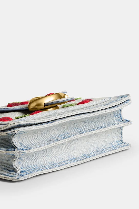 Coach сумка crossbody для женщин кожаная Cherry Embroidered Denim Tabby 26 CDZ32