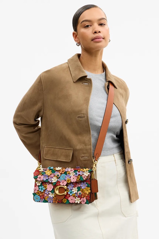 Coach torebka damska skórzana Floral Applique Tabby 26 CDZ35