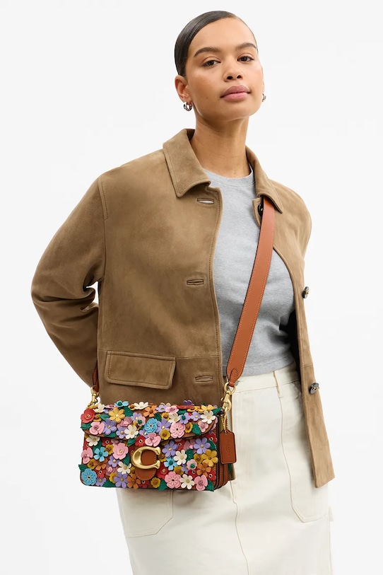 Coach torebka damska skórzana Floral Applique Tabby 26 CDZ35