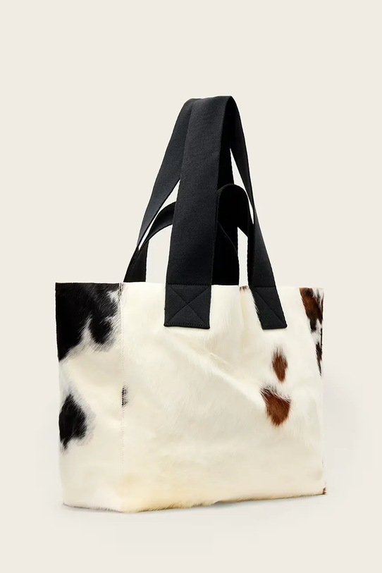 AllSaints torebka shopper damska skórzana IZZY COW W260XE brązowy SS26