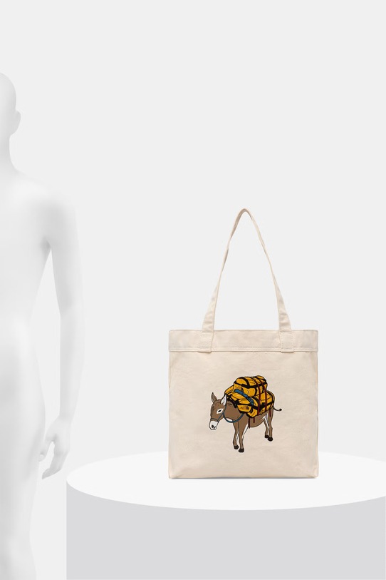 The North Face torebka tote damska bawełniana COTTON TOTE NF0A3VWQPC31 beżowy