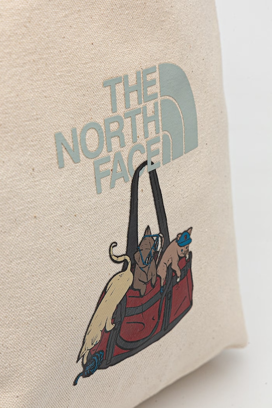 The North Face torebka tote damska bawełniana COTTON TOTE beżowy NF0A3VWQPDZ1