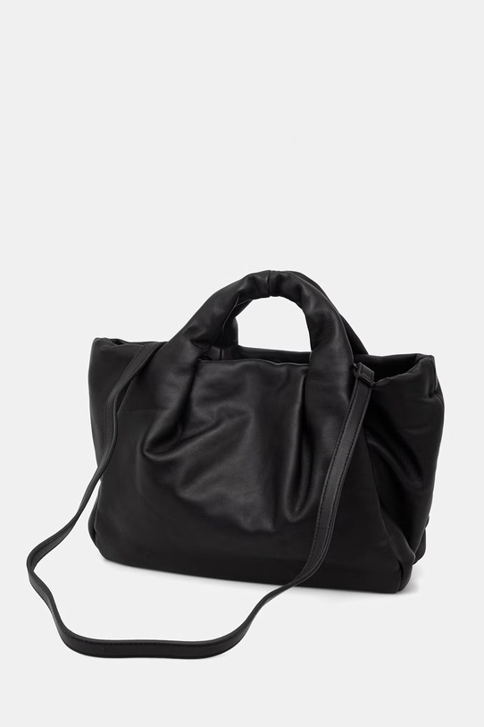 Akcesoria MUNTHE torebka crossbody damska skórzana LIX 261190526158 czarny