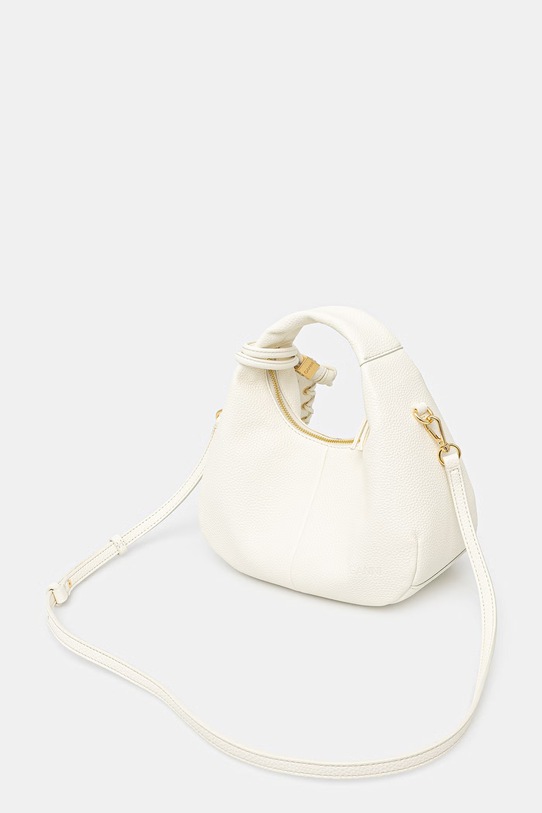 Akcesoria GANNI Hobo Mini torebka crossbody damska z imitacji skóry B2070102 beżowy