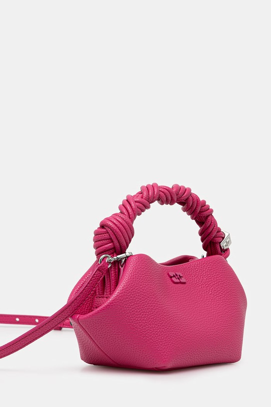 GANNI Bou Mini torebka crossbody damska z imitacji skóry B2100124 różowy SS26