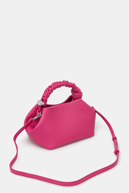 Akcesoria GANNI Bou Small torebka crossbody damska z imitacji skóry B2100126 różowy