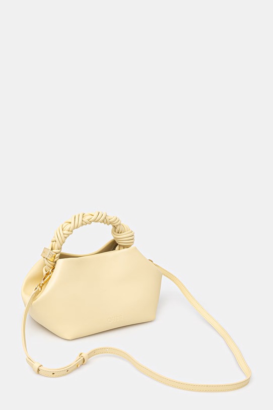 Akcesoria GANNI Bou Small torebka crossbody damska z imitacji skóry B2100147 żółty