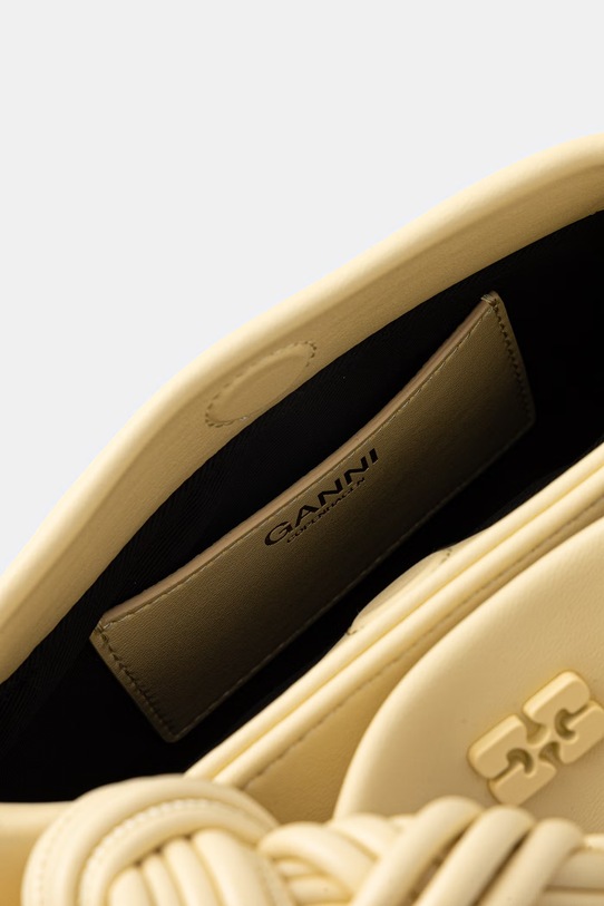 GANNI Bou Small torebka crossbody damska z imitacji skóry B2100147 żółty