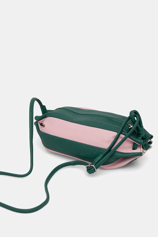 Doplňky Marimekko crossbody kabelka dámská kožená 095537 tyrkysová