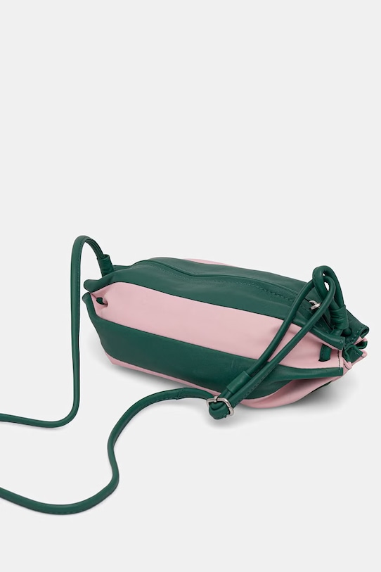 Doplňky Marimekko crossbody kabelka dámská kožená 095537 tyrkysová