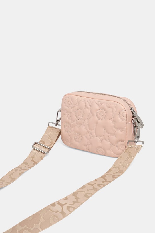 Akcesoria Marimekko torebka crossbody damska skórzana 095535 różowy