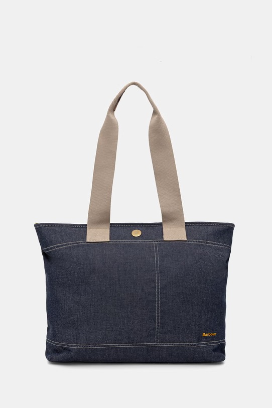 Barbour torebka shopper damska jeansowa Mya granatowy LBA0470