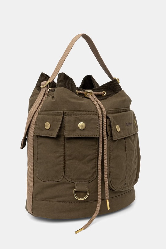 Barbour torebka worek damska bawełniana Mia LBA0522 zielony SS26