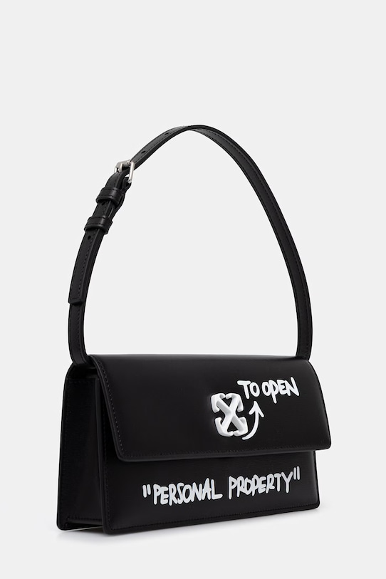 Off-White Jitney 1.0 psaníčko dámské kožené OWNN172C99LEA002 černá SS26