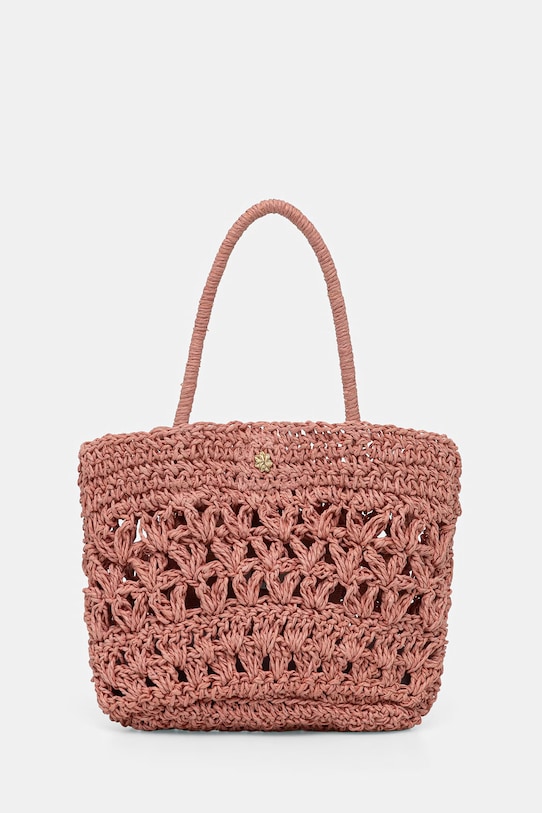 Hoss Intropia torebka damska pleciona różowy 5023108