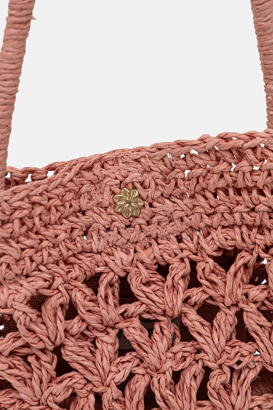 Akcesoria Hoss Intropia torebka damska pleciona 5023108 różowy