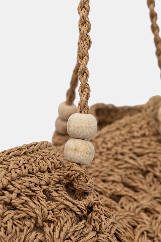 Akcesoria Hoss Intropia torba plażowa damska pleciona 2053148 beżowy