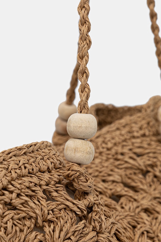 Akcesoria Hoss Intropia torba plażowa damska pleciona 2053148 beżowy