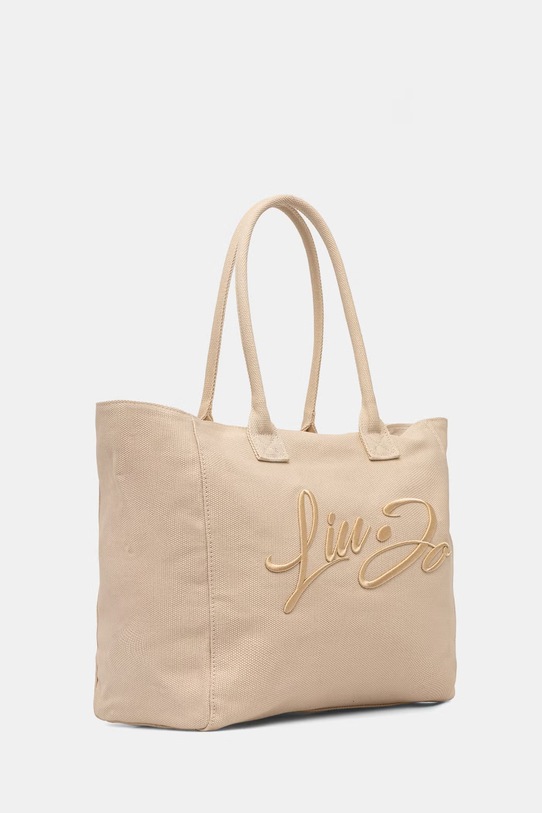 Liu Jo torba plażowa damska bawełniana VA6191.T546A beżowy SS26