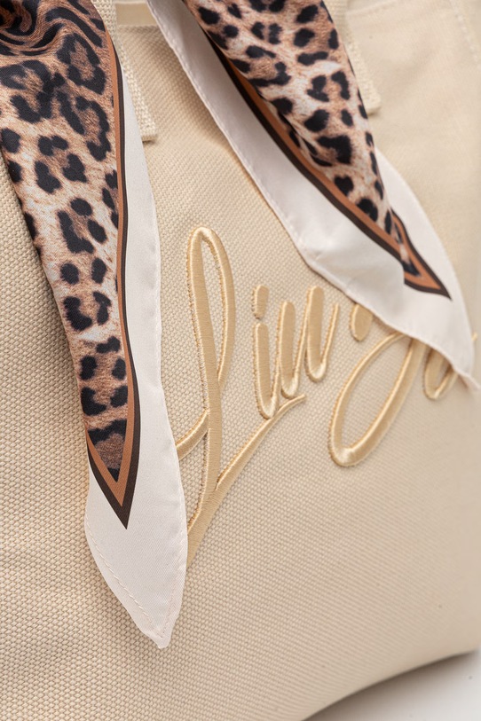 Liu Jo torba plażowa damska bawełniana beżowy VA6191.T546A