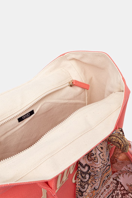 Liu Jo torba plażowa damska bawełniana VA6191.T546A pomarańczowy